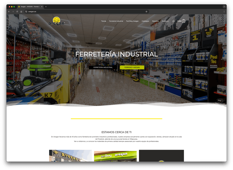 pagina web ferreteria